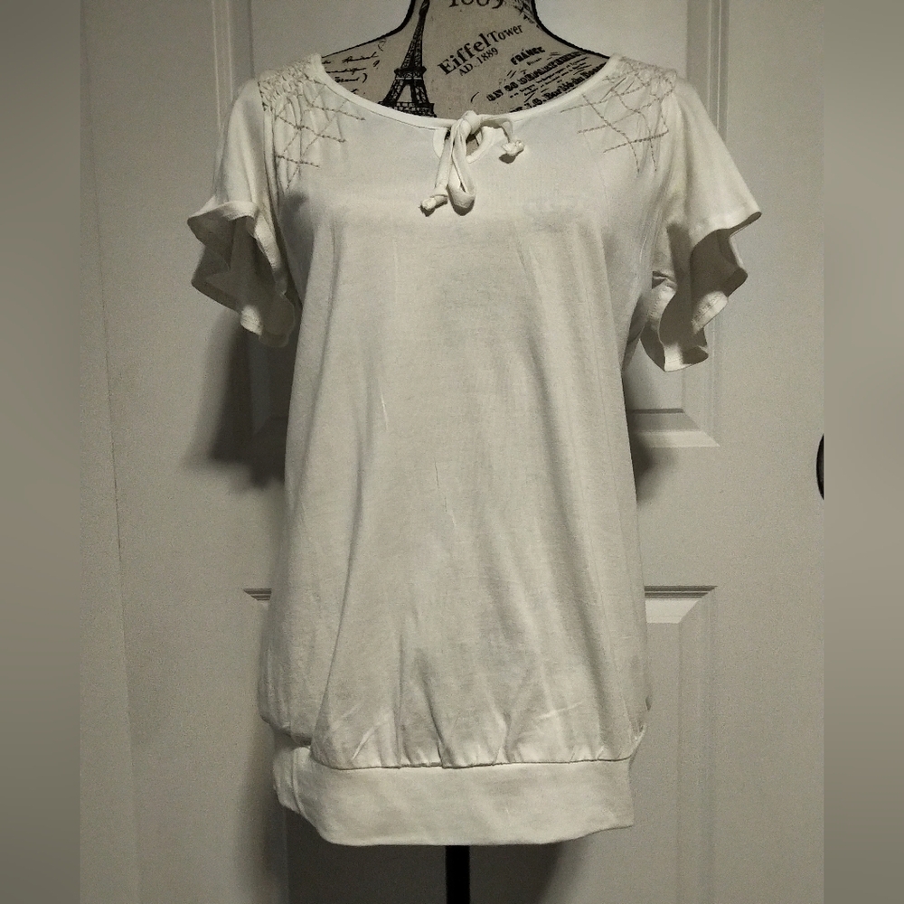 BRAND NEW Old Navy Elegant White Women's Top- M
